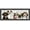 Walnut, variant on 13x39 Brown Thin Bamboo Picture Frame - UV Acrylic, Foam Board Backing, Hanging Hardware