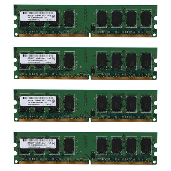 4X Memoria RAM DDR2 de Escritorio de 2GB 800MHz 2RX8 DIMM PC2-6400U Alto Rendimiento para Placa Base AMD
