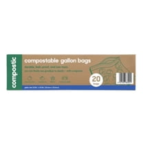 100% Compostable Gallon Bags - 20ct
