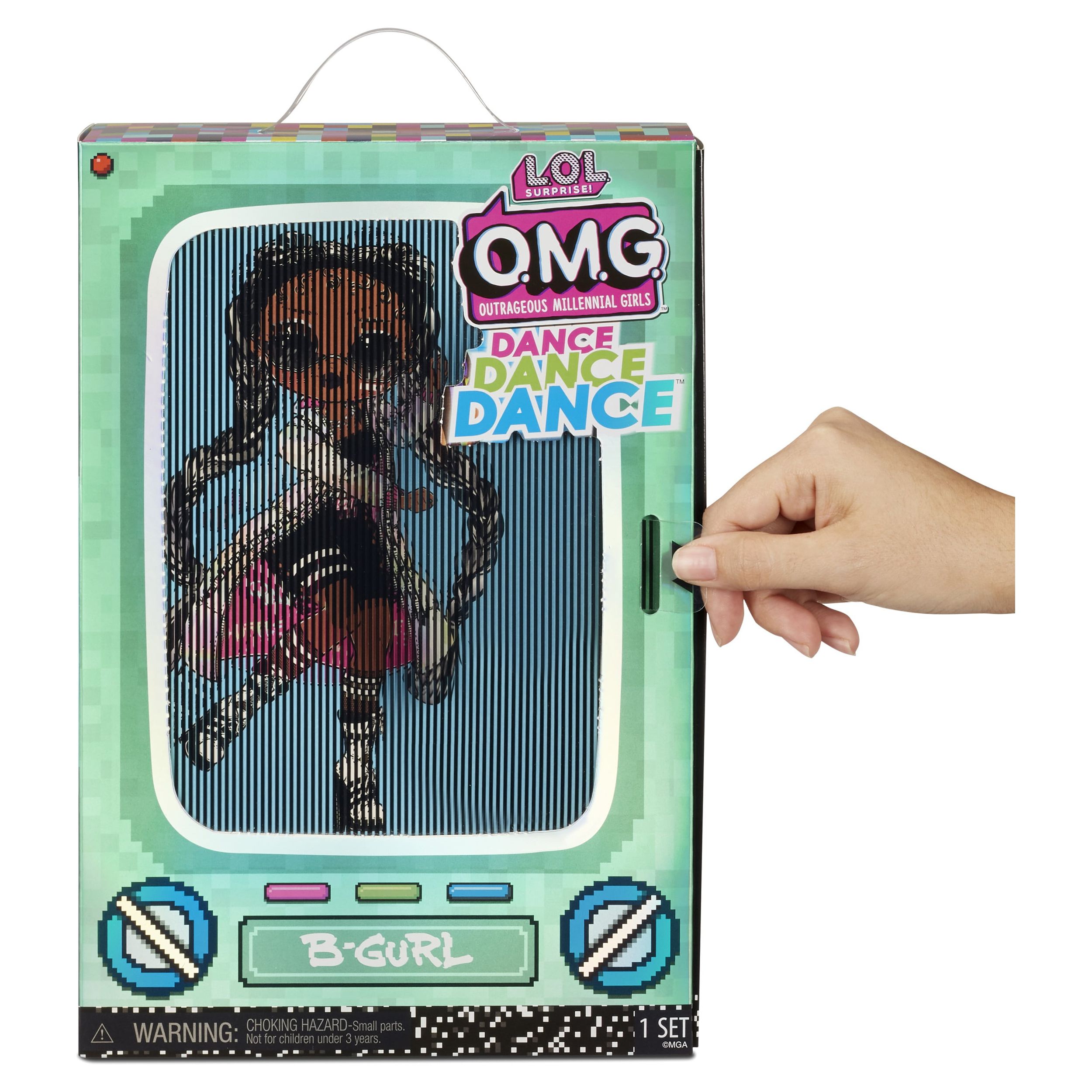 LOL Surprise OMG Dance Dance Dance B-Gurl Fashion Doll With 15 Surprises Including Magic Blacklight, Shoes, Hair Brush, Doll Stand and TV Package - For Girls Ages 4+ - image 6 of 7