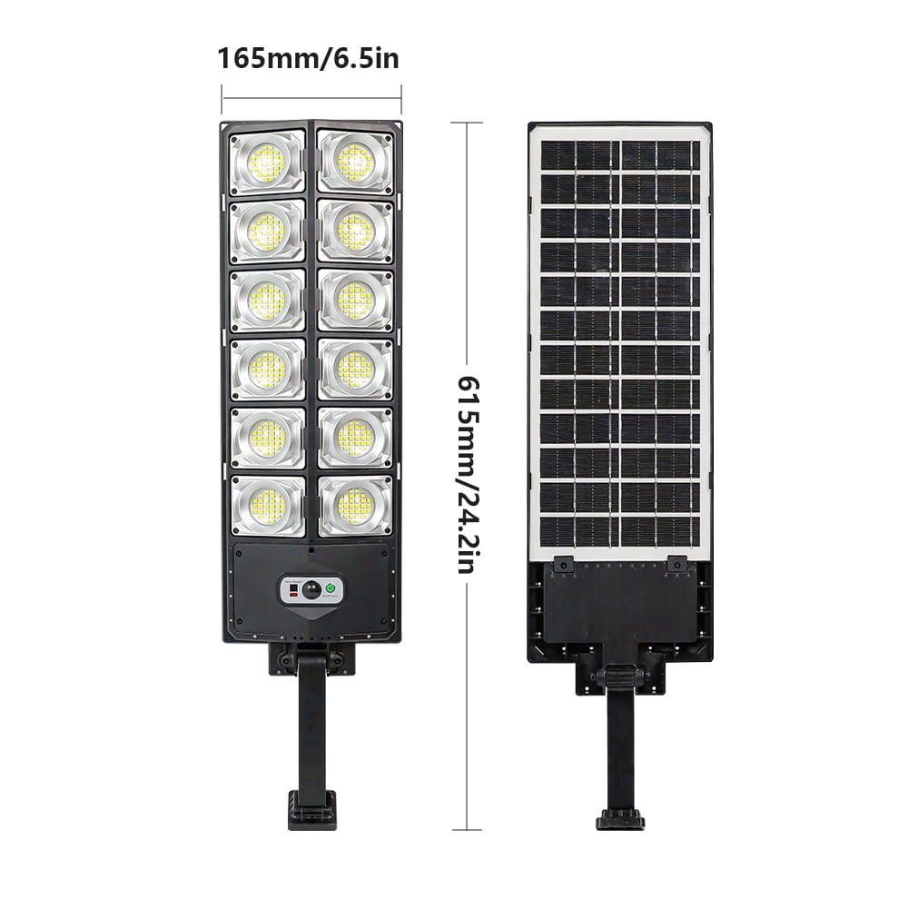 Solar Lights Outdoor - 360 LED Motion Sensor Security Lights with Remote Control 3 Lighting Modes Solar Flood Lights for Outside Garage Yard,2 Pack