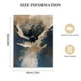 thumbnail image 2 of ARISTURING Brown Blue Gray Abstract Canvas Wall Art Navy Blue Abstract Painting Abstract Blue Watercolor Art Blue Modern Abstract Art Black Grey Brown Dark Blue Painting Blue Abstract Artwork, 2 of 5