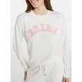 thumbnail image 5 of Joyspun Women's French Terry Knit Bridal Long Sleeve Sleep Top, Sizes XS to 3X, 5 of 6