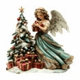 thumbnail image 2 of LmnLft Outdoor Christmas Angel Yard Sign, Metal Angel Holding Star and Candle, Garden Lawn Holiday Display, White Nativity Decoration for Christmas Outdoor Scene, 2 of 8