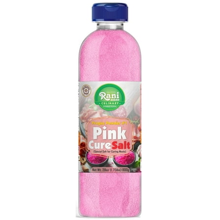 Rani Pink Cure Salt (Special Salt for Curing Meats) 28oz (1.75lbs) 800g PET Jar ~ All Natural | Gluten Friendly | NON-GMO | Kosher | Vegan | Product of USA