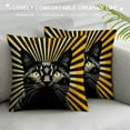 thumbnail image 3 of Nawypu  Romantic Vintage Black and White Cat Hidden Zipper Home Decorative Rectangle Throw Pillow Cover Cushion Case Boudoir Design Printed Pillowcase, 3 of 5