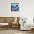thumbnail image 3 of Stupell Industries Swallow Bird Perched Birds Painting Brown Floater Framed Canvas Art Print Wall Art, 25 x 25, 3 of 10