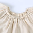 thumbnail image 5 of Eltusu Girls Dresses, Comfy Short Sleeve Casual Crew Neck Summer Dress Beige Size 3-4 T, 5 of 6