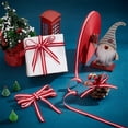 thumbnail image 3 of 100 Yards Red White Striped Ribbon 3/8 Inch Fabric Grosgrain Ribbon Polyester Candy Cane Ribbon, 3 of 9