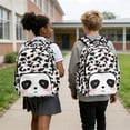 thumbnail image 5 of Xixirimido Cute Pandas Print Kids School Bag 17" Backpack for Boys & Girls Lightweight Large Capacity Bookbag for Elementary Middle High School Students, 5 of 8