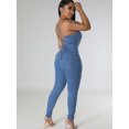thumbnail image 5 of Monos de mezclilla con vendaje sexy INS para mujer, ropa de verano, monos de mezclilla sin mangas con espalda descubierta, monos de una pieza, conjuntos, 5 of 5