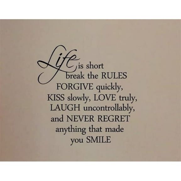 Life is Like a Camera Wall Decal Decor Quote Nice Sticker Black