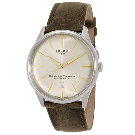 Tissot Chemin Des Tourelles Automatic Ivory Dial Men's Watch T1394071626100