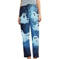 thumbnail image 2 of XUNKUSGA Halloween Pajama Pants for Women Comfortable Loose Fit Womens Pajama Pants Casual Elastic Waist Wide Leg Loungewear Bottoms Halloween Gifts S, 2 of 5