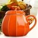 thumbnail image 3 of 2X de Calabaza con Tapa - Adornos de Cerámica Tazas de Café Tazas Grandes Y Bonitas de Decoración de Otoño de Té - Idea de Regalo de Cumpleaños, 3 of 8
