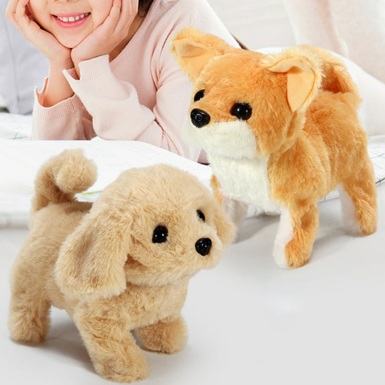 Walking and Barking Toy Dog, Simulation Interactive Plush Dog Toy,  Multifunctional Electric Robot Dog for Girlfriends, Pet, Kids, Christmas