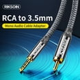 thumbnail image 2 of 3.5mm to RCA Audio Video Cable, 4 FT Adapter Stereo AUX Cord AV Cable,4FT, 2 of 6