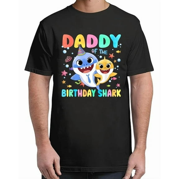 Hot Trending Kiraa Tee With Daddy Of The Birthday Family Shark Vintage S-5Xl T-Shirt