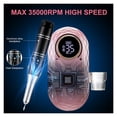 thumbnail image 2 of Ensemble de Manucure pour Ongles 35000RPM, Machine de Manucure Électrique, Ponceur de Vernis à Ongles Rechargeable, Outil Professionnel, Couple de Qualité, 2 of 7
