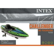 Intex Challenger K1 Inflatable Kayak Set with Paddles and Pump