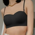 thumbnail image 5 of Sngxgn Comfort Unlined Wireless Bra for Women with S upport Silky Smooth Bralettes,Seamless T-Shirt Bra(Black,32), 5 of 6