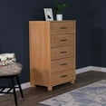 thumbnail image 5 of Grain Wood Furniture Loft 5-Drawer Chest, Solid Wood with Acacia Finish, 5 of 7