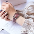 thumbnail image 7 of Cute Floral Bands for Apple Watch Band Women 40mm 41mm 38mm 45mm 44mm 42mm Ultra/2 49mm Girls Ladies,3 pack Rose Engraved Silicone Embossed Flower Pattern Strap for iWatch Series 9 8 7 6 5 4 3 2 SE, 7 of 7