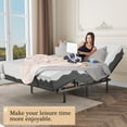 thumbnail image 7 of Adjustable Bed Frame,Twin Metal Frame Bears 500 lbs,Wireless Remote Memory Function,Head & Foot Lift Incline,Quiet Motor for Lying Down Reading Watching TV, 7 of 7