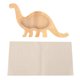 thumbnail image 4 of Piggy Contenedor de almacenamiento de efectivo de madera Caja de ahorro de monedas Escultura Decoración Dinosaurio perfke Hucha, 4 of 7