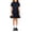 Z4-Navy, variant on SHenli Girls Dress 13-14 Years Kids Casual Pleated School Uniform Dresses Lapel Collar A-Line Dress,Navy