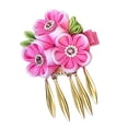 thumbnail image 5 of Yesbay Hairpin with Tassel Design Shiny Rhinestones Floral Embellishment Lightweight Versatile Hair Clip Hair Accessories, 5 of 8