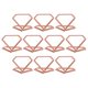 thumbnail image 1 of Nestingho 10Ud Tarjetas De Metal Oro Rosa Para Escritorio Con Y Uso, 1 of 8