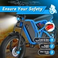 thumbnail image 4 of Peak 1500W  PRO Motor 52V 20AH Battery Electric Bike for adults Full Suspension 20"Fat Tire  off-road Moutain Bike, 4 of 10