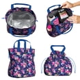 thumbnail image 2 of Pioneer Flower Floral Print Pattern Drawstring Lunch Bag Women - Drawstring Lunch Bag Insulated for Work Office - Stain-Resistant Large Lunchbags for Women with Multi-Pockets, 2 of 6
