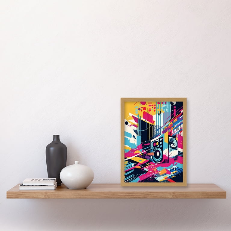 Bass Blast Music Subwoofer Speaker Abstract Colour Soundscape