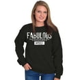 thumbnail image 3 of Fabulous Confidence Ironic Definition Women Crewneck Sweatshirt Brisco Brands S, 3 of 5