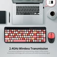 thumbnail image 5 of Mofii 2.4G Wireless Keyboard Mouse Combo keyboard and mouse sharing One receiver USB Interface 110 Key Slot Design Black, 5 of 10