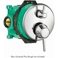 thumbnail image 2 of Hansgrohe Ecostat Classic Thermostatic Trim with Volume Control and Diverter, Round in Chrome, 2 of 5