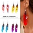 thumbnail image 2 of Accesorios de moda, pendientes de plumas para mujer, pendientes de plumas con borlas y cuentas bohemias, 2 of 6