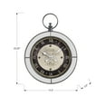 thumbnail image 4 of Monarch Specialties I 9091 - Clocks, 18" Round, Wall Clock, Brown, Mirror, Transitional, 4 of 4