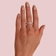 thumbnail image 2 of Anillos chapados en oro de 14 quilates con circonita cúbica | Anillos apilables de 4 mm para mujer | Anillos de oro para mujer, 2 of 4