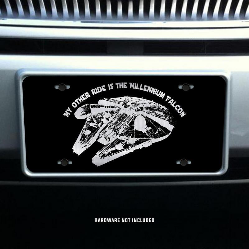 My Other Ride Is The Millinium Falcon Star Wars Vanity Front License