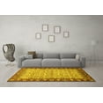 thumbnail image 3 of Ahgly Company Machine Washable Indoor Rectangle Oriental Yellow Traditional Area Rugs, 5' x 8', 3 of 4