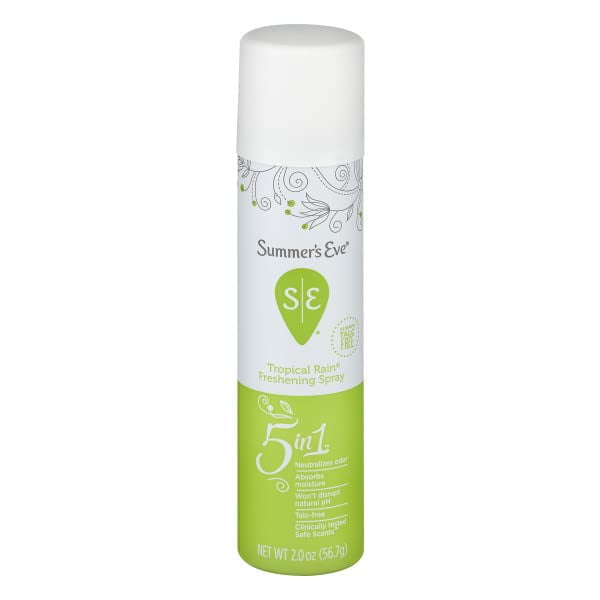 Summer's Eve Feminine Deodorant Spray, Tropical Rain, 2 OZ (Pack 1