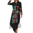 thumbnail image 2 of Arctic Monkeys Get On Your Dancing Shoes Long Sleeved Shirt Dress Dress women Aesthetic clothing, 2 of 7