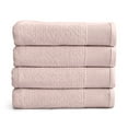 thumbnail image 2 of Market & Place 100% Cotton Textured 4-Piece Bath Towel Set, Dusty Rose, 2 of 6