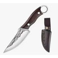 thumbnail image 1 of Cuchillo Chef De Cocina Forjado A Mano Con Funda De Cuero, 1 of 4