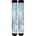 thumbnail image 7 of FREEAMG Cute Christmas Snowman Compression Socks for Women and Men(1Pairs)-Best Support for Running, Athletic, Nursing, Travel, 7 of 7