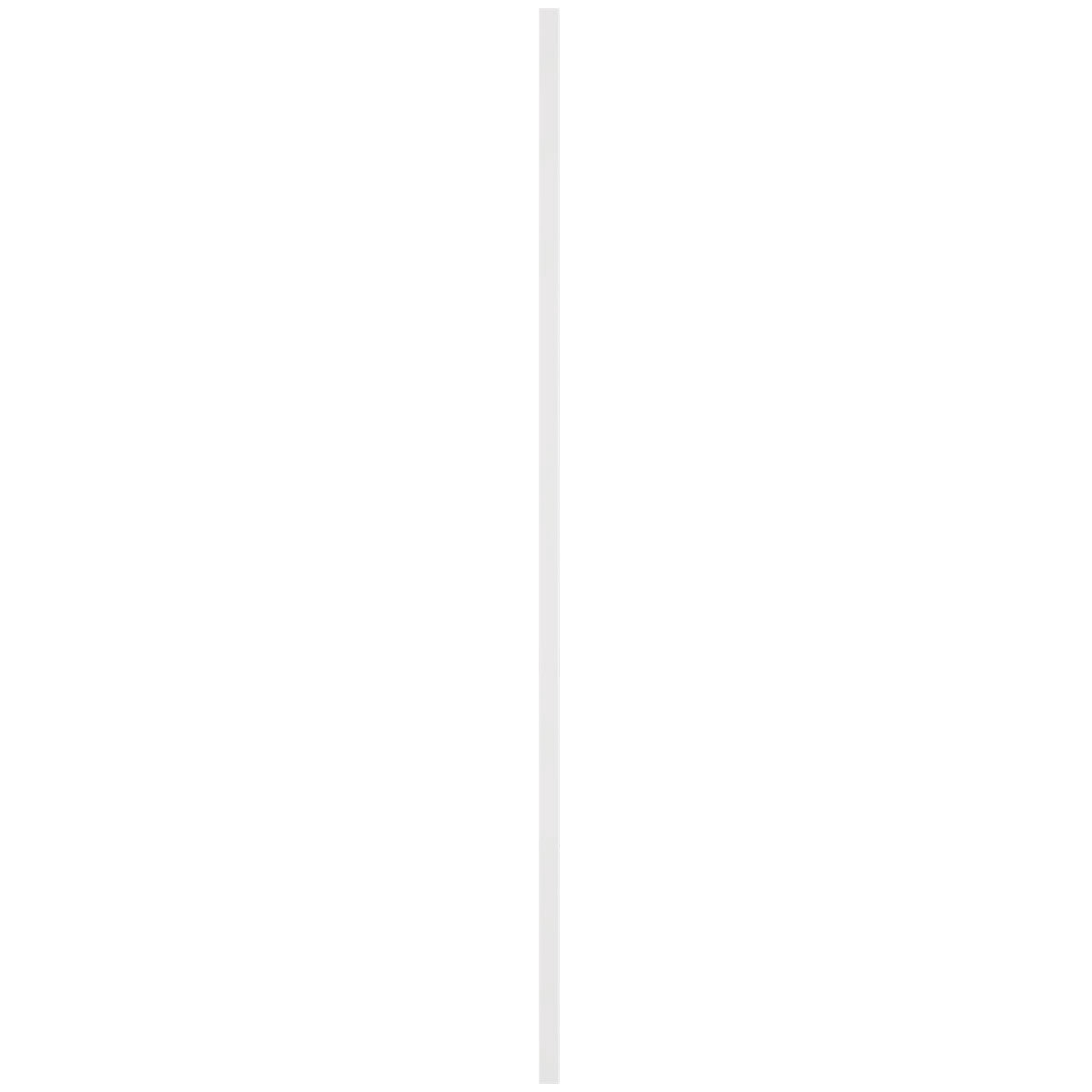 12"W x 60"H Mid-America Vinyl, Standard Size Cathedral Top Center Mullion, Open Louver Shutter, w/Installation Shutter-Lok's & Matching Screws, 117 - Bright White