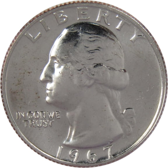 1967 SMS Washington Quarter Uncirculated Clad 25c Coin